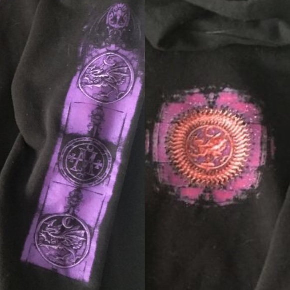 ISO Cradle Of Filth Midian Hoodie w/ Purple Design - Picture 2 of 3